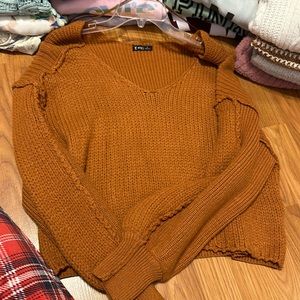 brown sweater